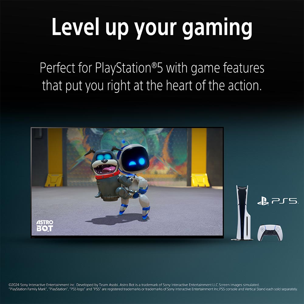 Sony 164 cm (65 inches) BRAVIA 5 4K Ultra HD AI Technology Smart Mini LED Google TV  K-65XR55A (Black)
