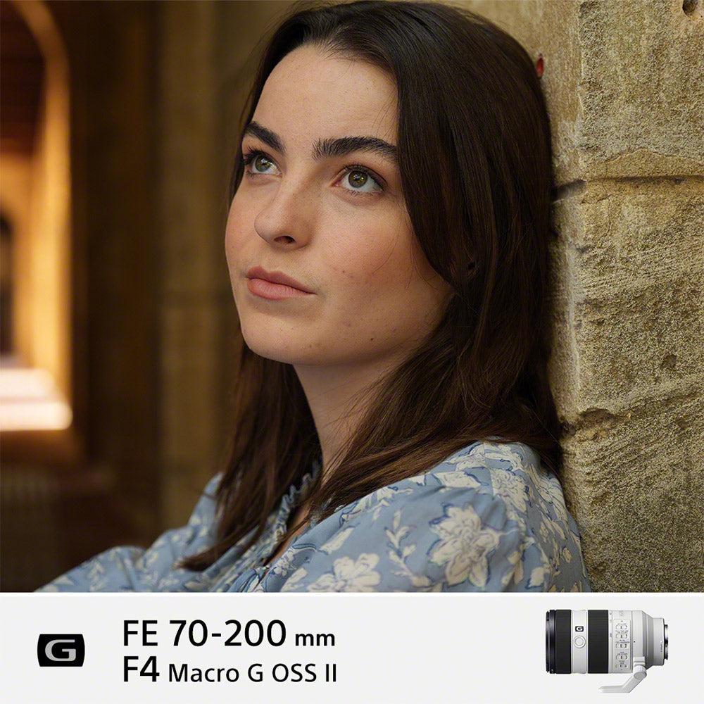 Sony E Mount FE 70–200 MM F4 MACRO G OSS Ⅱ Full Frame Lens (SEL70200G2) | Lightweight & Compact | Telephoto Lens | Half-Macro Capability