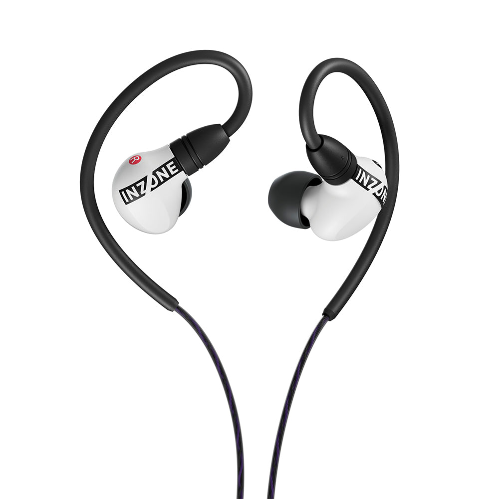 Sony INZONE E9 Wired in-Ear Monitor for Gaming, Tuned for FPS Games, Sound Isolating Earbuds, Comfortable Fit, Low Profile Design, 360 Spatial Sound, Case Included, Developed with Fnatic, White