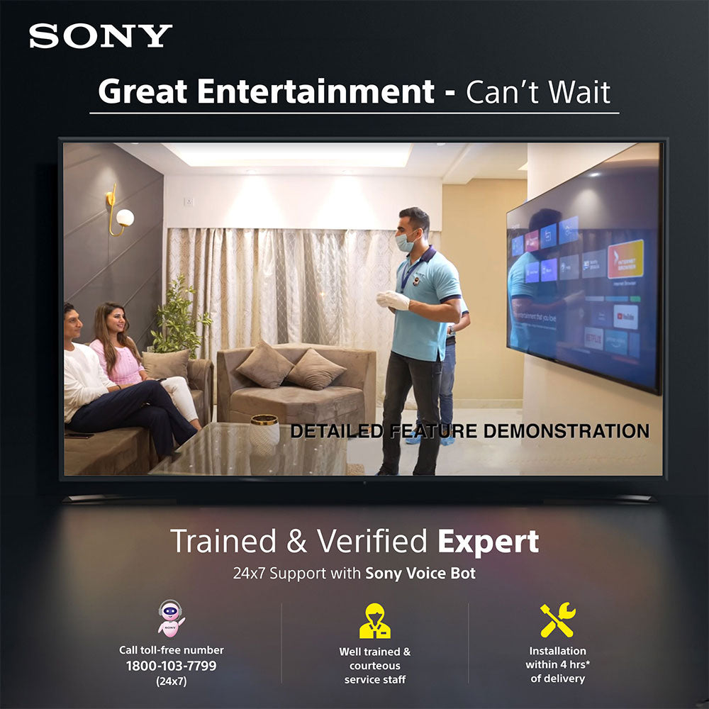 Sony BRAVIA 7 Series 139 cm (55)  4K Ultra HD AI Smart Mini LED Google TV K-55XR70 (Black)