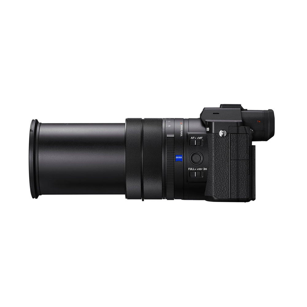 Sony RX10 V 24–600 mm Zoom| Wide-angle to Super-telephoto | F2.4-4.0 zoom lens|1.0-type Exmor RS CMOS sensor | 20.1 MP| 30fps burst shooting - Black