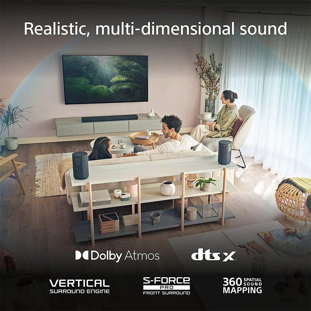 Sony HT-A3000 5.1ch 360 Spatial Sound Mapping SoundbarHome theatre system with Dolby Atmos and wireless Subwoofer SA-SW3 ( 450W,Bluetooth, Hi Res Audio, 360 RA,HDMI eArc & Optical Connectivity)