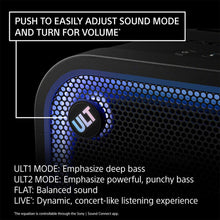 Load image into Gallery viewer, Sony New ULT TOWER 7(SRS-ULT700) Wireless Bluetooth Party Speaker,420WSound with Massive Bass,New 360°Party Sound &amp; Lights,Upto 30Hrs Battery Life,Auracast DJ &amp; Mic Port,IPX4,Built-in Handles &amp; Wheels