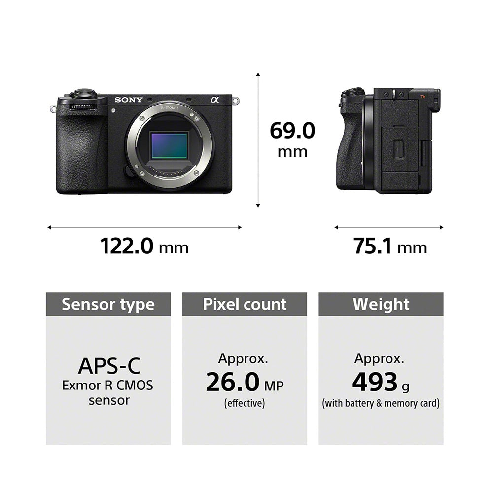 Sony Alpha ILCE-6700K (Previously ILCE-6700L) with Upgraded SEL16-50 (Ver 2) Power Zoom Lens |  APS-C Interchangeable-Lens Mirrorless Camera |26.0 MP  4K 60p Recording - Black