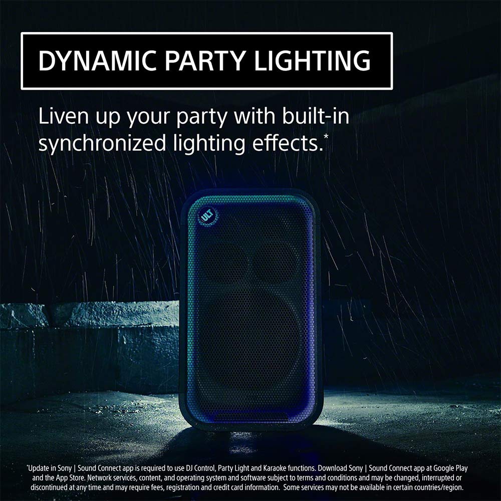 Sony New ULT TOWER 7(SRS-ULT700) Wireless Bluetooth Party Speaker,420WSound with Massive Bass,New 360°Party Sound & Lights,Upto 30Hrs Battery Life,Auracast DJ & Mic Port,IPX4,Built-in Handles & Wheels