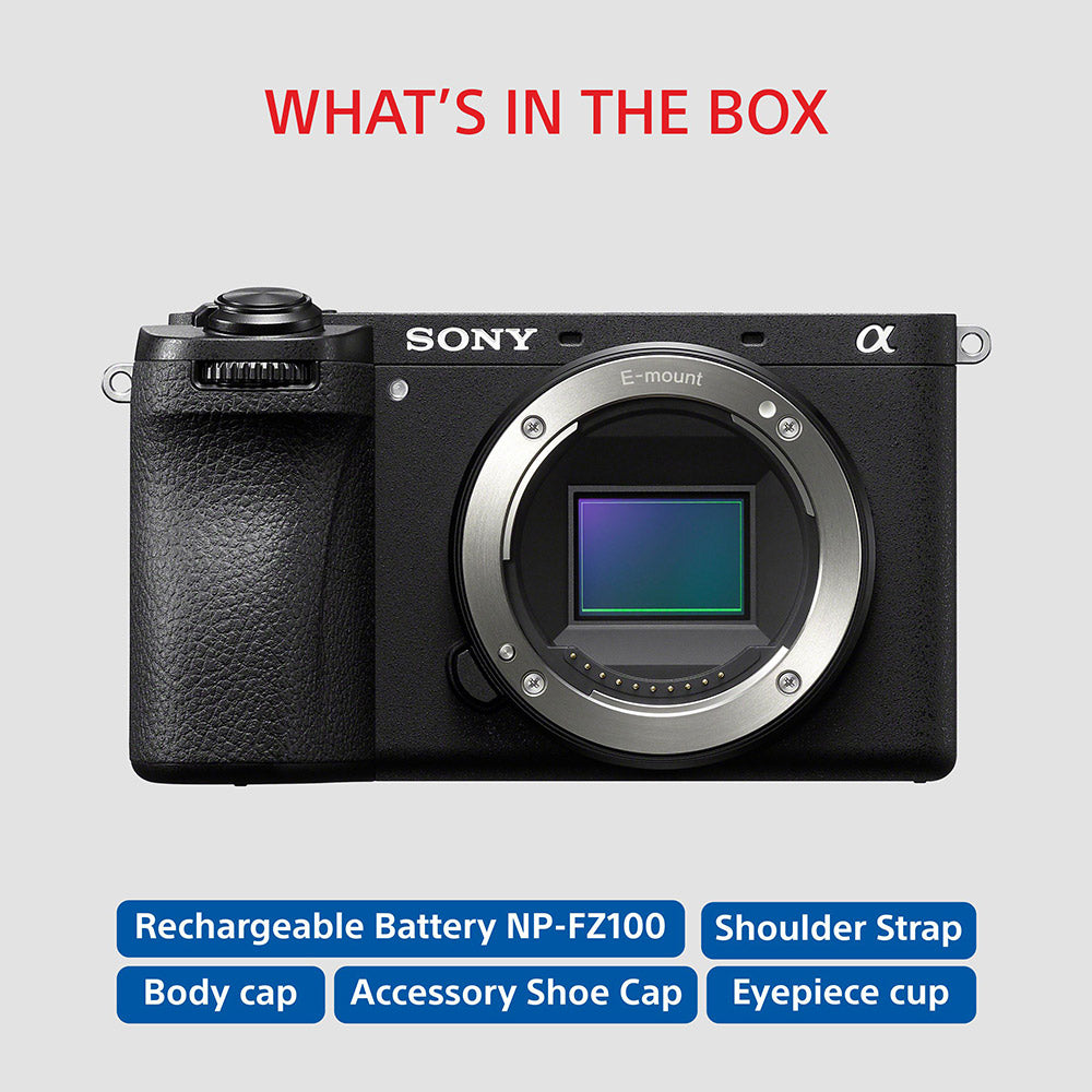Sony Alpha ILCE-6700 APS-C Interchangeable-Lens Mirrorless Camera (Body Only) | Made for Creators | 26.0 MP | Artificial Intelligence based Autofocus | 4K 60p Recording - Black