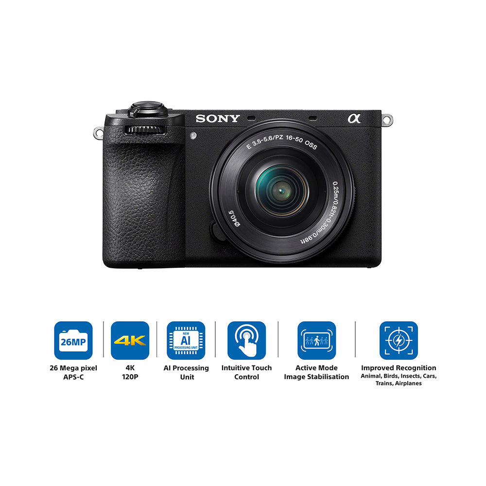 Sony Alpha ILCE-6700M APS-C Interchangeable-Lens Mirrorless Camera (Body + 18-135 mm Power Zoom Lens) | Made for Creators | 26.0 MP | Artificial Intelligence based Autofocus | 4K 60p Recording - Black
