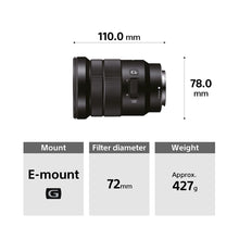 Load image into Gallery viewer, Sony E PZ 18-105 mm F4 G OSS (SELP18105G) E-Mount APS-C, Standard Zoom Lens