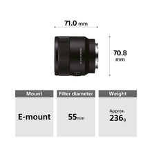 Load image into Gallery viewer, Sony FE 50 mm F2.8 Macro (SEL50M28) E-Mount Full-Frame, Standard Macro Prime Lens