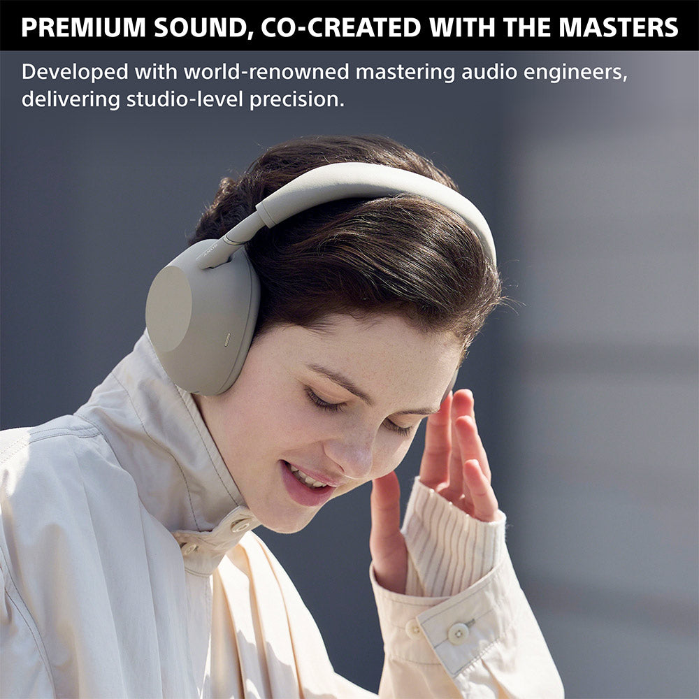 Sony WH-1000XM6 The Best Wireless Noise Canceling Headphones, HD NC Processor QN3, 12 Microphones, Adaptive NC Optimizer, Mastered by Engineers, Studio-Quality