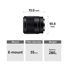 Load image into Gallery viewer, Sony FE 35mm F1.8 (SEL35F18F) E-Mount Full-Frame, Wide-angle Prime Lens