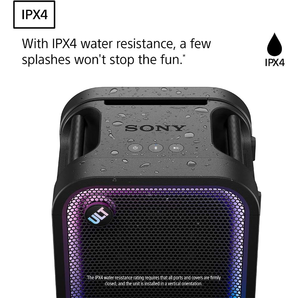 Sony New ULT TOWER 5(SRS-ULT500) Wireless Bluetooth Party Speaker,300W Powerful Sound with Massive Bass,New Party Lights,Upto 20Hrs Battery Life,Auracast,DJ & Mic Connectivity,IPX4,Built-in Handles