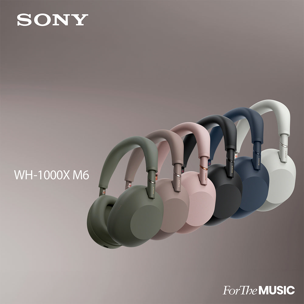 Sony WH-1000XM6 The Best Wireless Noise Canceling Headphones, HD NC Processor QN3, 12 Microphones, Adaptive NC Optimizer, Mastered by Engineers, Studio-Quality