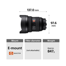Load image into Gallery viewer, Sony FE 12–24 mm F2.8 GM (SEL1224GM) E-Mount Full-Frame, Ultra-wide-angle Zoom G Master Lens