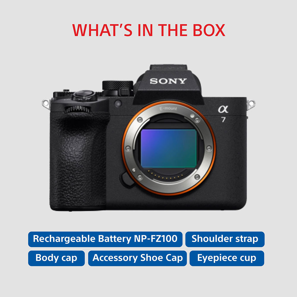 Sony Alpha ILCE-7M5 Full-Frame High Resolution 33 MP Camera | Partially Stacked sensor | 4K 120P | 30fps - Black