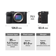 Load image into Gallery viewer, Sony Alpha ILCE-7CR Full-Frame Interchangeable-Lens Mirrorless Camera (Body Only) | Made for Creators | 61.0 MP | Artificial Intelligence based Autofocus | 4K 60p Recording - Silver