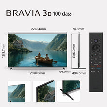 Load image into Gallery viewer, Sony 254 cm (100 inches) BRAVIA 3II AI XR Powered 4K 120HZ Ultra HD Smart LED Google TV K-100XR35M2 (Black)