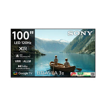 Load image into Gallery viewer, Sony 254 cm (100 inches) BRAVIA 3II AI XR Powered 4K 120HZ Ultra HD Smart LED Google TV K-100XR35M2 (Black)
