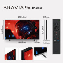 Load image into Gallery viewer, Sony BRAVIA 9II True RGB TV Series 292 cm (115 Inch) , AI XR Powered 4K Ultra HD (3840 x 2160) 120HZ Smart RGB LED Google TV, K-115XR90M2 (Black)