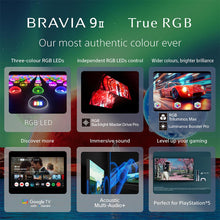 Load image into Gallery viewer, Sony BRAVIA 9II True RGB TV Series 292 cm (115 Inch) , AI XR Powered 4K Ultra HD (3840 x 2160) 120HZ Smart RGB LED Google TV, K-115XR90M2 (Black)