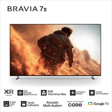 Load image into Gallery viewer, Sony BRAVIA 7II True RGB Series 248 cm (98 Inch) TV, AI XR Powered 4K Ultra HD (3840 x 2160) 120HZ Smart RGB LED Google TV, K-98XR70M2 (Black)
