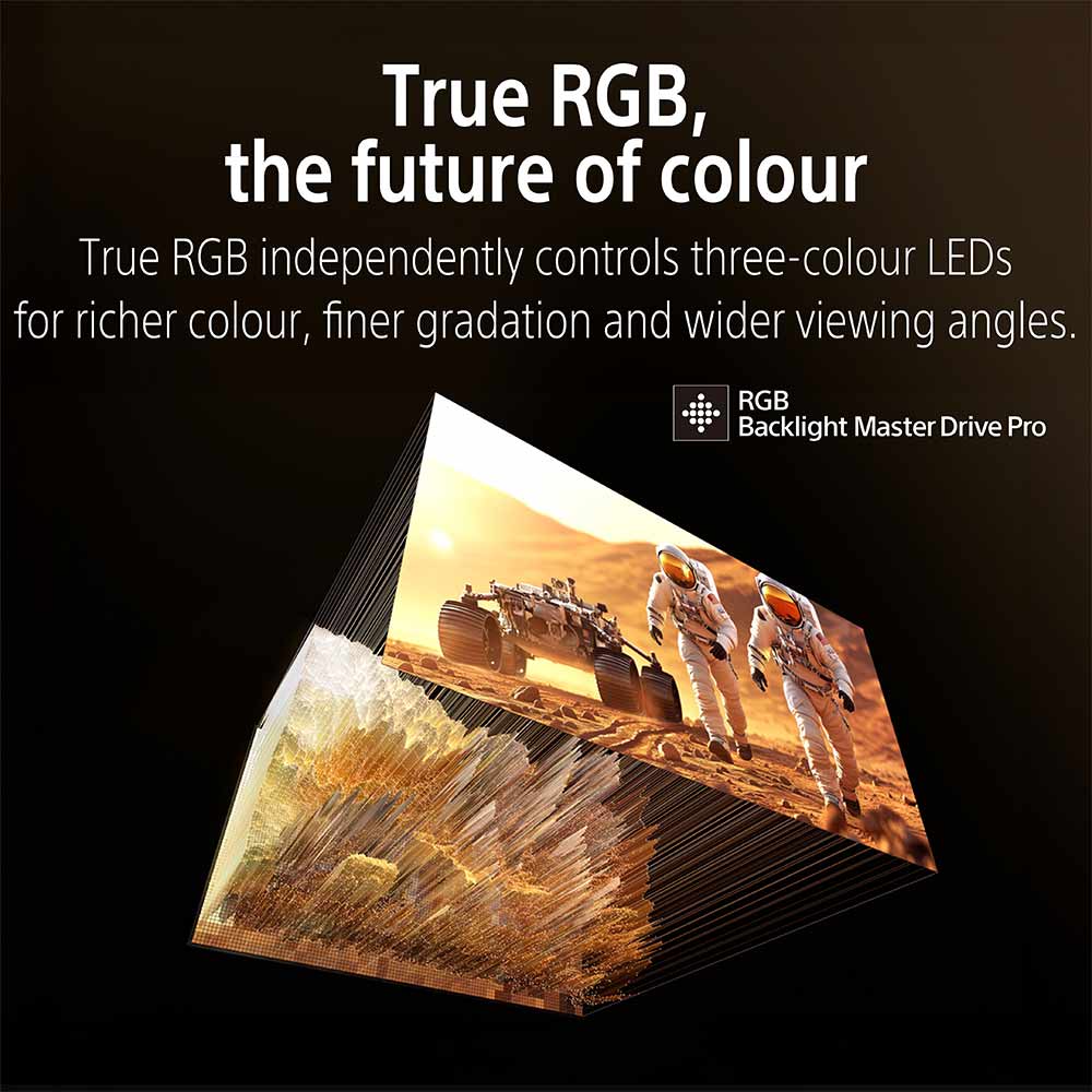 Sony BRAVIA 7II True RGB Series 248 cm (98 Inch) TV, AI XR Powered 4K Ultra HD (3840 x 2160) 120HZ Smart RGB LED Google TV, K-98XR70M2 (Black)