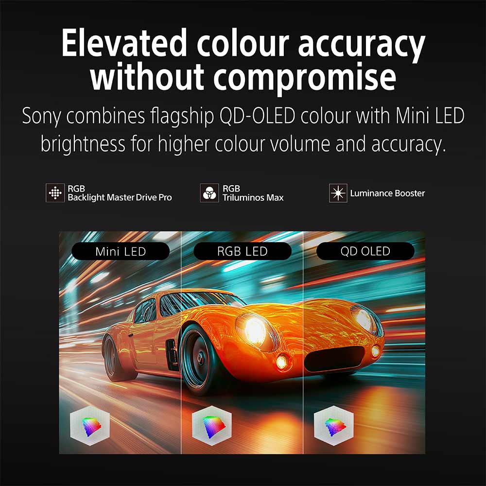 Sony BRAVIA 7II True RGB Series 248 cm (98 Inch) TV, AI XR Powered 4K Ultra HD (3840 x 2160) 120HZ Smart RGB LED Google TV, K-98XR70M2 (Black)