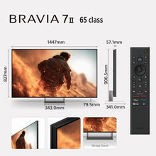 Load image into Gallery viewer, Sony BRAVIA 7II True RGB Series 165 cm (65 Inch) TV, AI XR Powered 4K Ultra HD (3840 x 2160) 120HZ Smart RGB LED Google TV, K-65XR70M2 (Black)