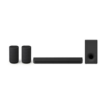 Load image into Gallery viewer, Sony Bravia Theatre Bar 7 (HT-A7100) with 360 spatial sound mapping,IMAX,Dolby Atmos/DTSx Premium Soundbar Home Theatre System with Wireless Subwoofer SA-SW3 &amp; Rear Speaker SA-RS5(Hi Res,Voice Zoom3,8K/4K HDR,HDMI eArc,Bluetooth),Black