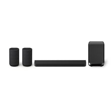Load image into Gallery viewer, Sony Bravia Theatre Bar 7 (HT-A7100) with 360 spatial sound mapping,IMAX,Dolby Atmos/DTSx Premium Soundbar Home Theatre System with Wireless Subwoofer SA-SW5 &amp; Rear Speaker SA-RS5 (Hi Res,Voice Zoom3,8K/4K HDR,HDMI eArc,Bluetooth),Black