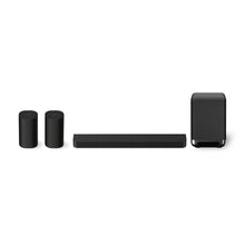 Load image into Gallery viewer, Sony Bravia Theatre Bar 7 (HT-A7100) with 360 spatial sound mapping,IMAX,Dolby Atmos/DTSx Premium Soundbar Home Theatre System with Wireless Subwoofer SA-SW5 &amp; Rear Speaker SA-RS8 (Hi Res,Voice Zoom3,8K/4K HDR,HDMI eArc,Bluetooth),Black