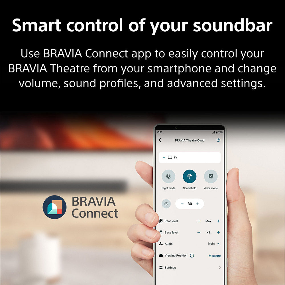 BRAVIA Theater Bar 8 Sound Bar Surround Sound Home Theater with 11 speakers, Dolby Atmos/DTS:X, 360 Spatial Sound Mapping, HDMI 2.1 and supports Spotify Connect/Apple AirPlay