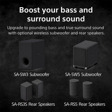 Load image into Gallery viewer, Sony Bravia Theatre Bar 8(HT-A8000) with 360 SSM,IMAX,Dolby Atmos/DTSx Premium Soundbar Home Theatre System with subwoofer SW7 &amp; Rear Speaker SA-RS5(360 RA,Voice Zoom3,8K/4K HDR,HDMI eArc,BT),Black