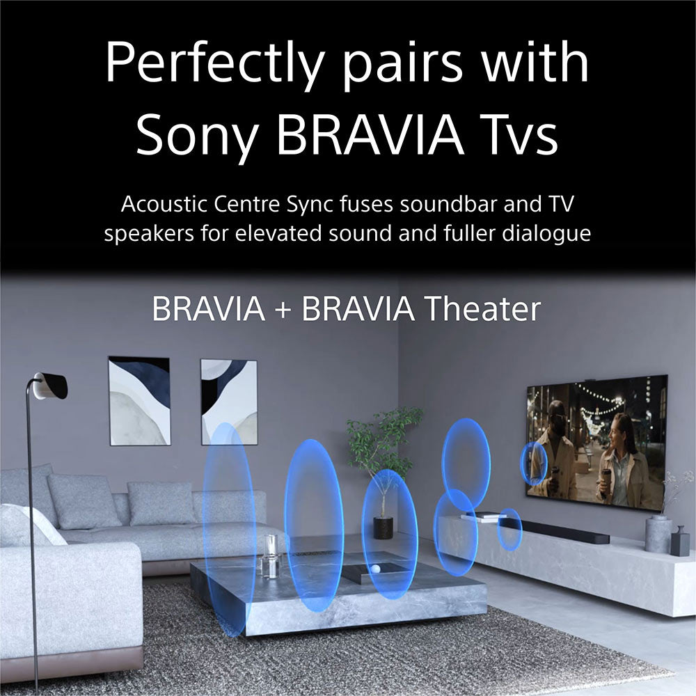 Sony Bravia Theatre Bar 9(HT-A9000) with 360 SSM,IMAX,Dolby Atmos/DTSx Premium Soundbar Home Theatre System with subwoofer SW5 & Rear Speaker SA-RS3S(360 RA,Voice Zoom3,8K/4K HDR,HDMI eArc,BT),Black