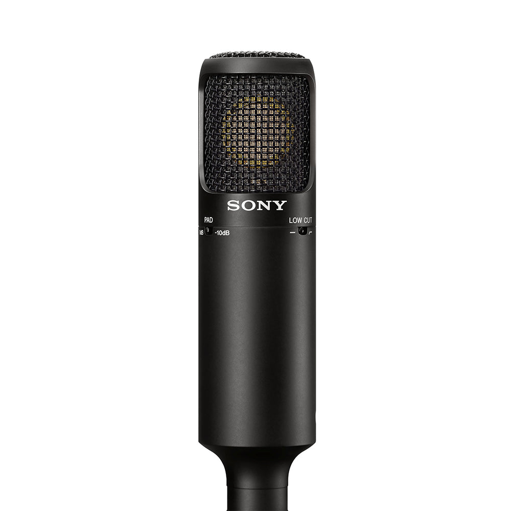 Sony C80, Condenser microphone for home studio recording, Large capsule captures superior sound presence, Dual diaphragms reduce the proximity effect