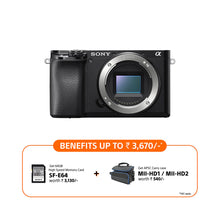 Load image into Gallery viewer, Sony Alpha 6100 APS-C Camera with fast AF (ILCE-6100) | 24.2 MP Mirrorless Camera, 11 FPS, 4K/30p