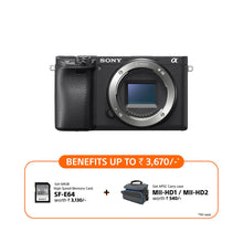 Load image into Gallery viewer, Sony Alpha 6400 E-mount camera with APS-C sensor (ILCE-6400) | 24.2 MP Mirrorless Camera, 11 FPS, 4K/30p