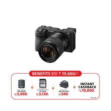 Load image into Gallery viewer, Sony Alpha ILCE-6700M APS-C Interchangeable-Lens Mirrorless Camera (Body + 18-135 mm Power Zoom Lens) | Made for Creators | 26.0 MP | Artificial Intelligence based Autofocus | 4K 60p Recording - Black