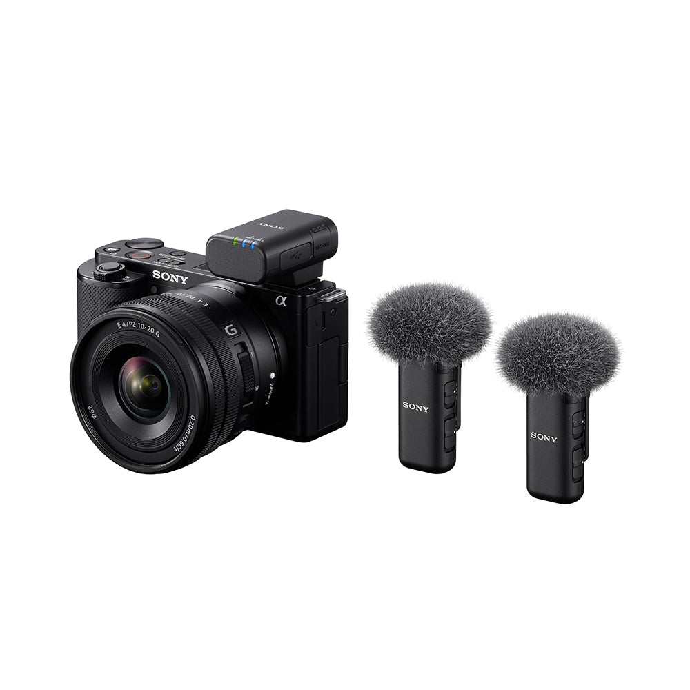 Sony ECM-W3 Dual-channel Wireless Camera Microphone for digital recording Content Creation Dual Transmitter Compact Black