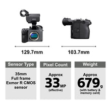 Load image into Gallery viewer, Sony Cinema Line FX2 Full-Frame Camera with XLR Handle | 4K 60P | S-Cinetone | Dual Base ISO | Compact &amp; Lightweight | Made for Filmmakers - Grey