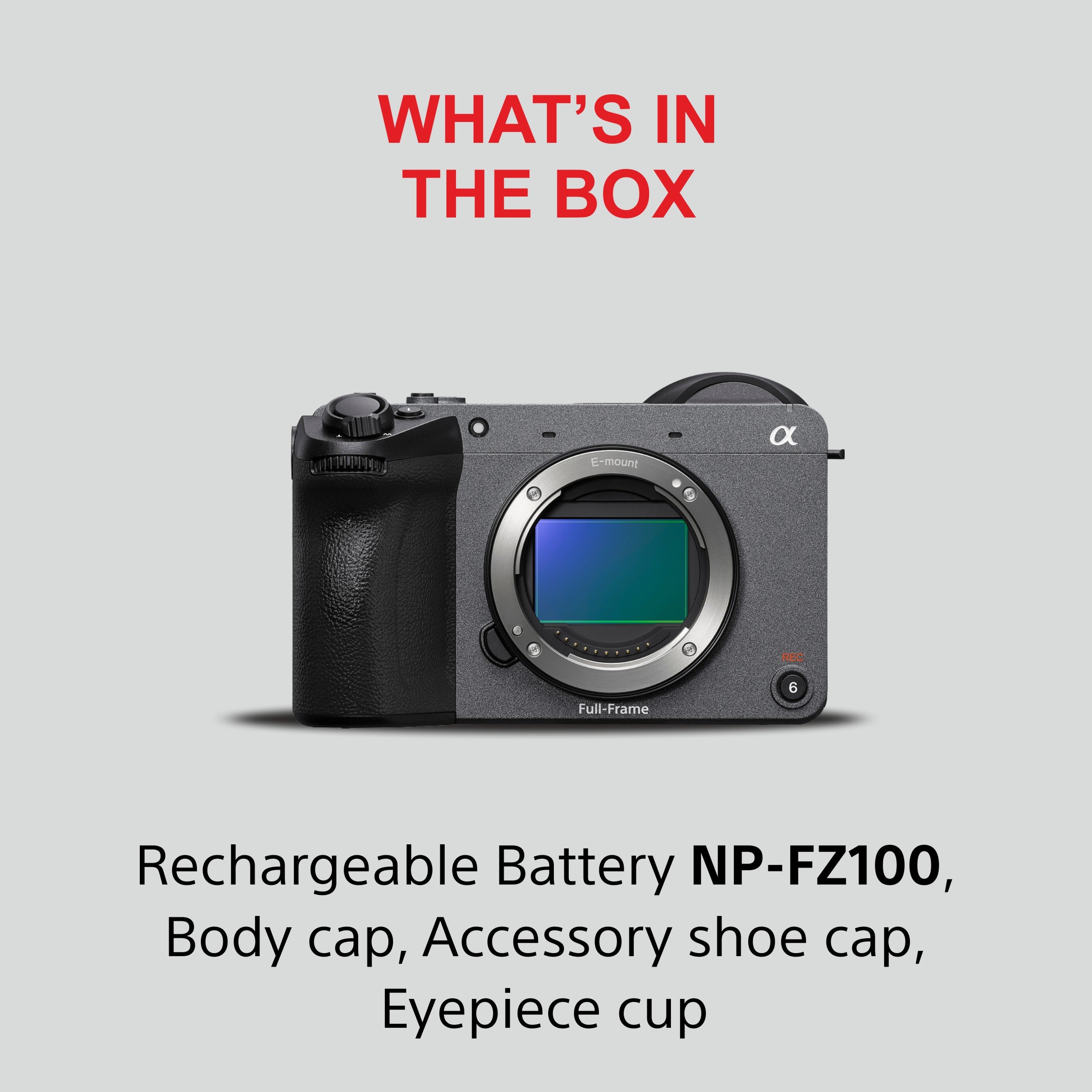 Sony Cinema Line FX2 Full-Frame Camera | 4K 60P | S-Cinetone | Dual Base ISO | Compact & Lightweight | Made for Filmmakers- Grey