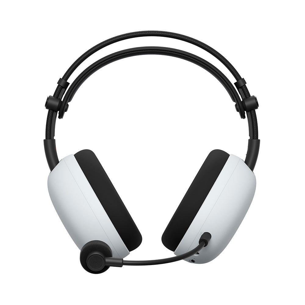 Sony INZONE H9 II Wireless Noise Canceling Gaming Headset, WH-1000XM6 Drivers, Lightweight, Detachable Cardoid AI Mic, 2.4GHz and Bluetooth, Soft Case, for PC, PS5, Switch, and Mobile, White