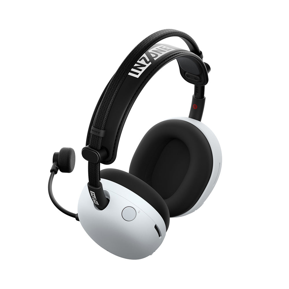 Sony INZONE H9 II Wireless Noise Canceling Gaming Headset, WH-1000XM6 Drivers, Lightweight, Detachable Cardoid AI Mic, 2.4GHz and Bluetooth, Soft Case, for PC, PS5, Switch, and Mobile, White