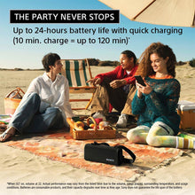 Load image into Gallery viewer, Sony New Launch ULT Field 3 Bluetooth Wireless Speaker with Massive Bass|24hrs Playtime|Hands Free Calling(with Mic)|IP67 (Waterproof,Dustproof,Rustproof)|Shoulder Strap|Quick Charge(SRS-ULT30)-Black