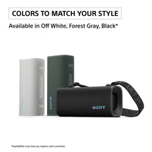 Load image into Gallery viewer, Sony New Launch ULT Field 3 Bluetooth Wireless Speaker with Massive Bass|24hrs Playtime|Hands Free Calling(with Mic)|IP67 (Waterproof,Dustproof,Rustproof)|Shoulder Strap|Quick Charge(SRS-ULT30)-Black