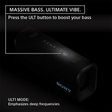 Load image into Gallery viewer, Sony New Launch ULT Field 3 Bluetooth Wireless Speaker with Massive Bass|24hrs Playtime|Hands Free Calling(with Mic)|IP67 (Waterproof,Dustproof,Rustproof)|Shoulder Strap|Quick Charge(SRS-ULT30)-Black