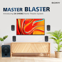 Load image into Gallery viewer, Sony New SA-D40M2 4.1ch Home Theatre Speaker with 100w Power Output and Powerful Subwoofer (Bluetooth, USB, AUX, Remote Control)