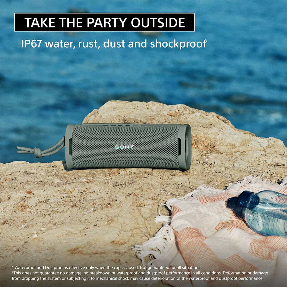 Sony ULT Field 1 Wireless Ultra Portable Bluetooth Compact Speaker with 12hrs of Battery Life IP67 Waterproof,Dustproof,Shockproof,Detachable Strap(ULT Button for Massive Bass)