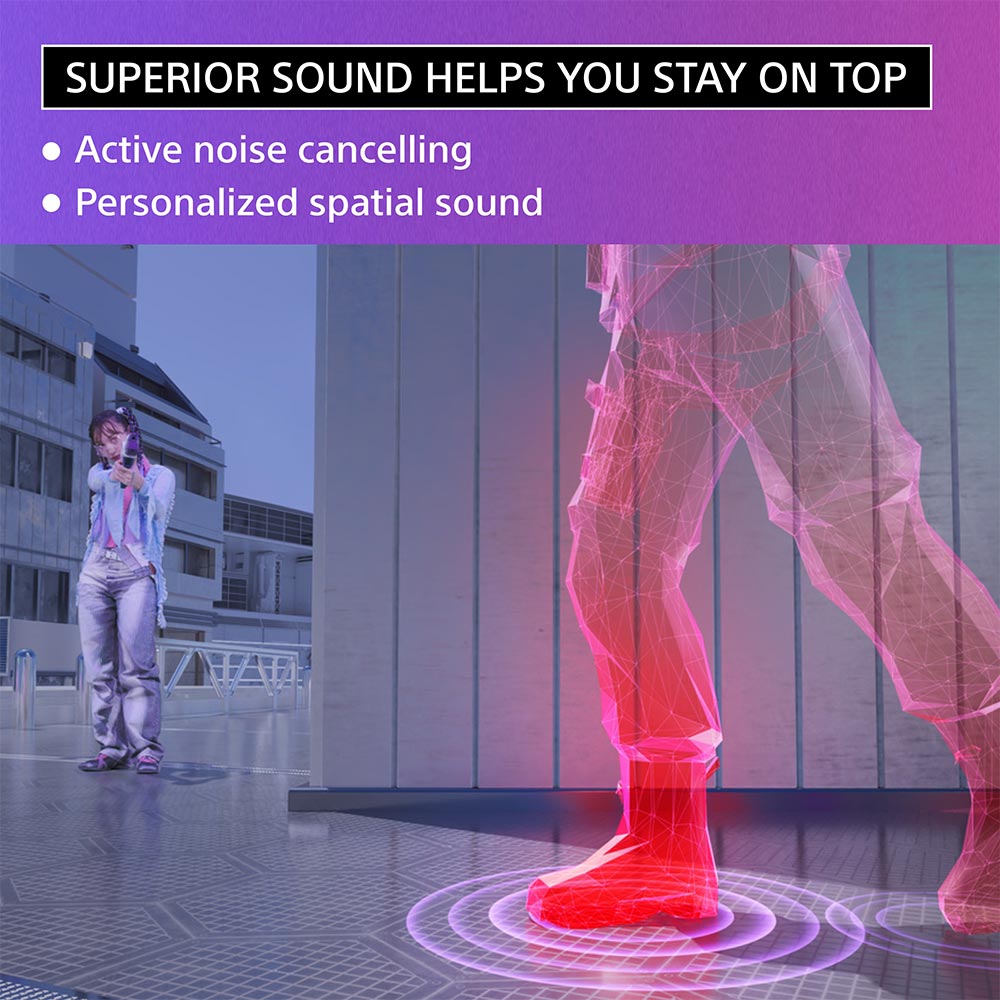 Sony INZONE Buds WF-G700N Truly Wireless Noise Cancelling Gaming in-Ear Earbuds, with 24 Hour Battery, for Mobile, PC, PS5, 360 Spatial Sound, 30ms