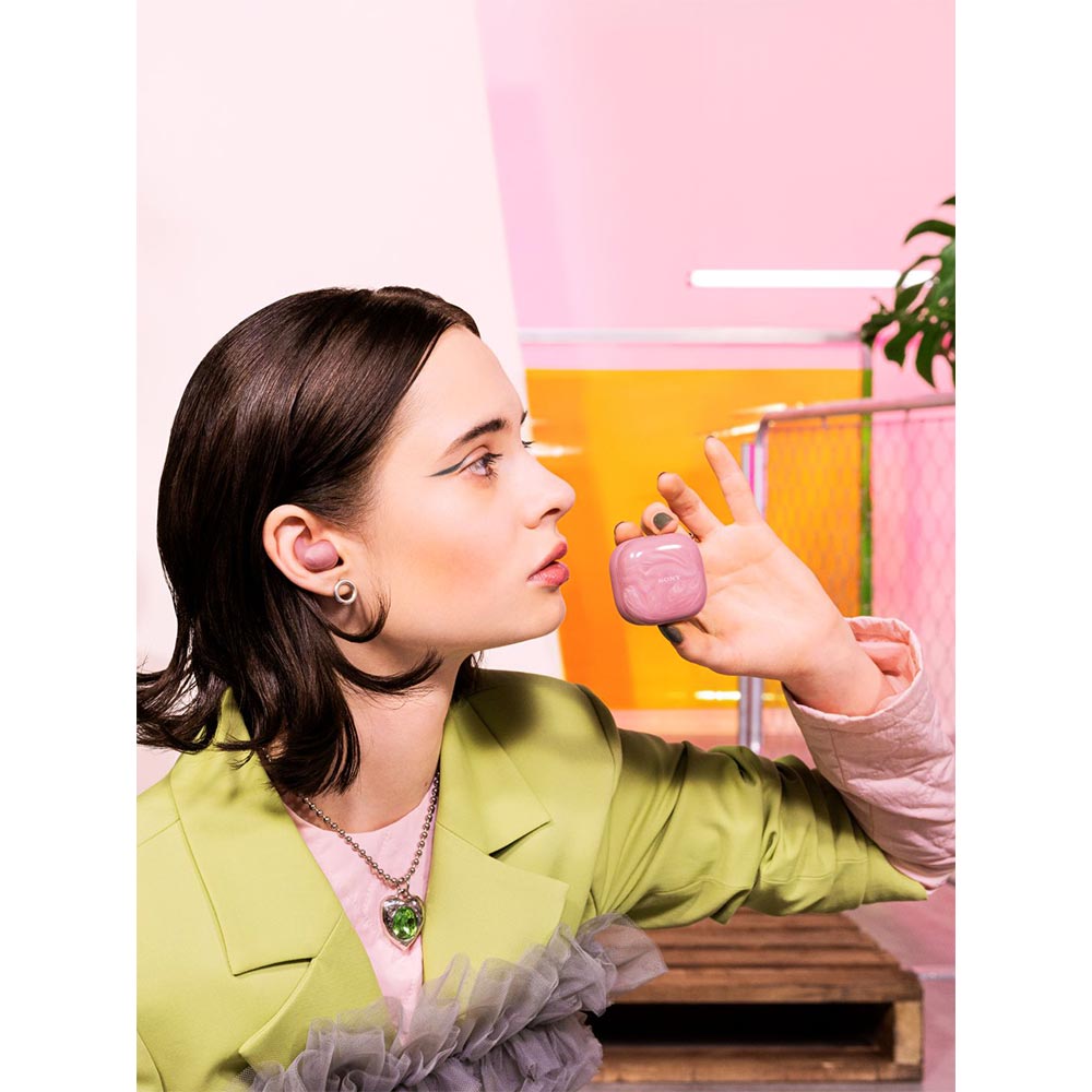 Sony New LinkBuds Fit WF-LS910N|Active Noise Cancelling Wireless Bluetooth Earbuds, Comfortable Fit with New Supporters|High Call Quality with AI- Black